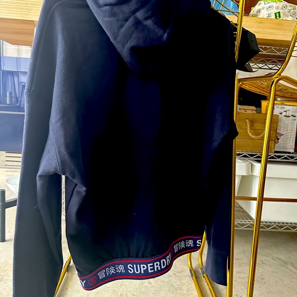 Superdry Navy Hoodie Size S Nwt - Picture 5 of 5